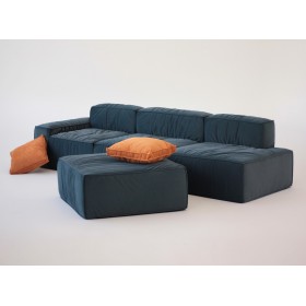 Диван Модульный Темно-синий 400 см.